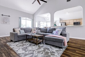 Smart-tv en een open haard