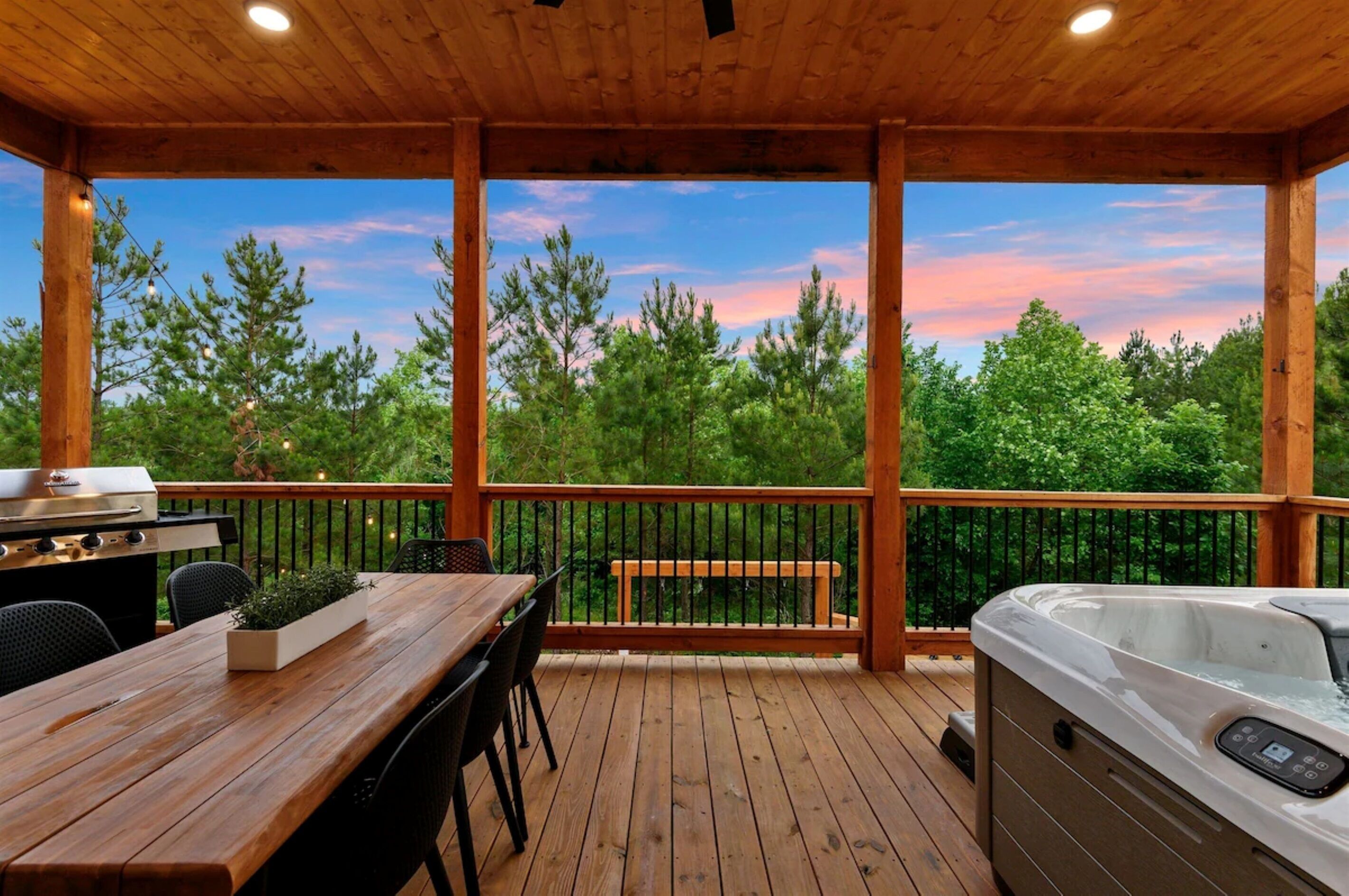 屋外ダイニングエリア