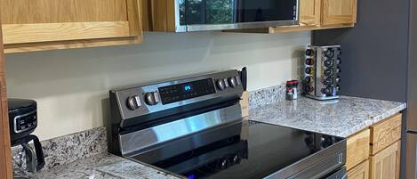 Microwave, oven, stovetop