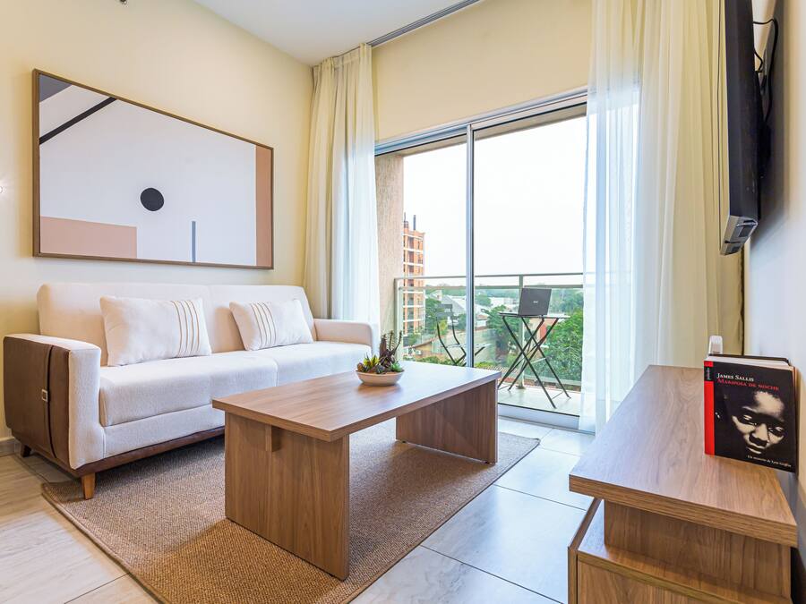 Apartment, Balcony, City View | Living area