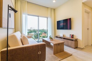 Apartment, Balkon, Stadtblick