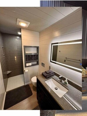 Hiustenkuivaaja, pyyhkeet, saippua, sampoo