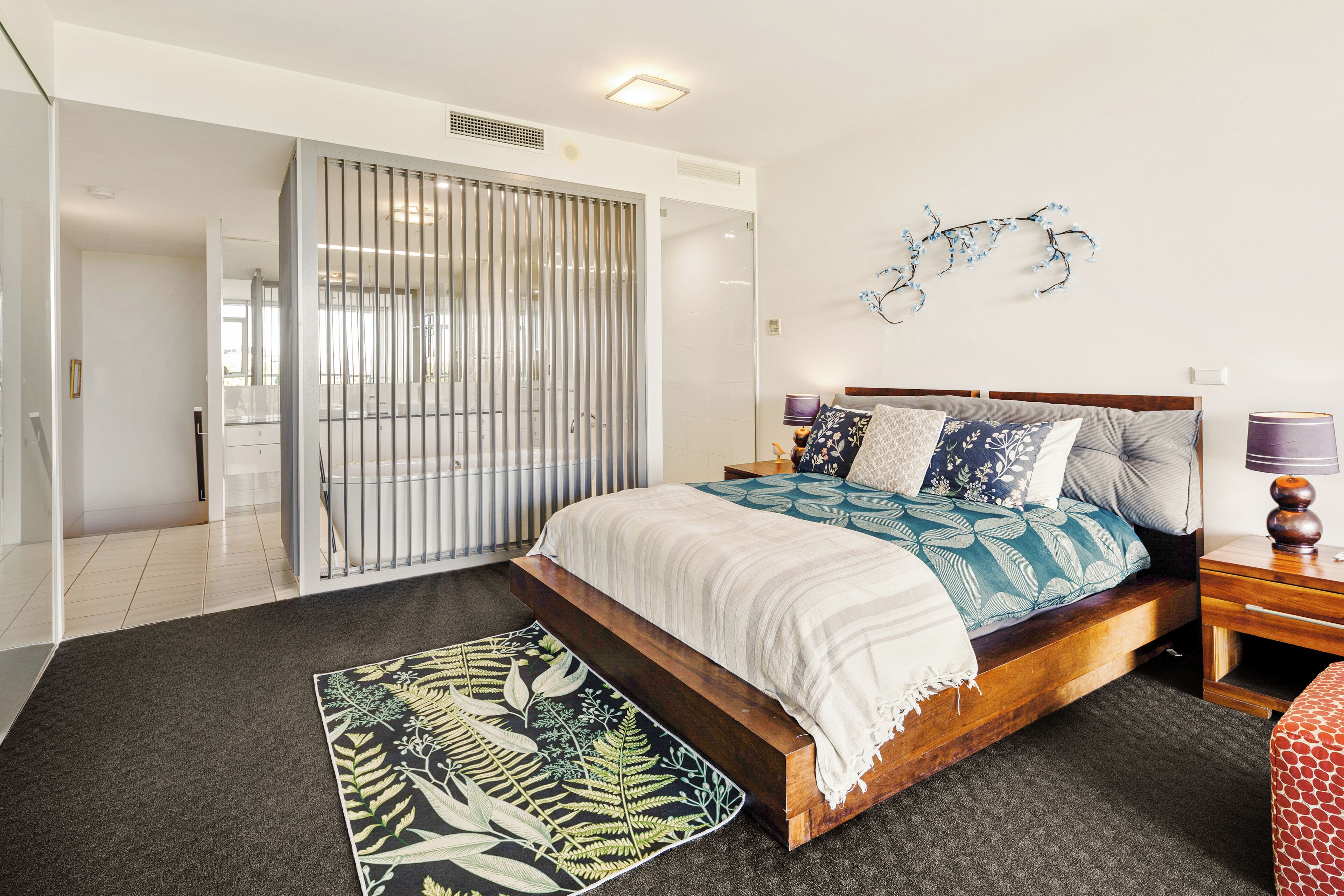 1 bedroom, desk, iron/ironing board, bed sheets