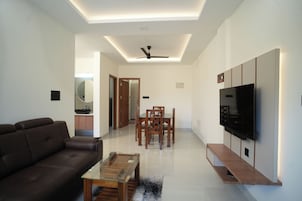 Apartamento luxo | Área de estar | TV