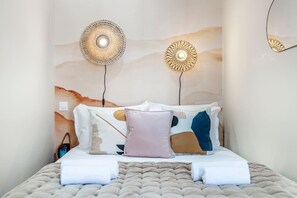 1 slaapkamer, een strijkplank/strijkijzer, reisbedje, wifi