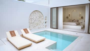 Luxury-Villa, eigener Pool, Poolblick | 1 Schlafzimmer, Schreibtisch, laptopgeeigneter Arbeitsplatz