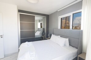 2 slaapkamers, een strijkplank/strijkijzer, wifi, beddengoed