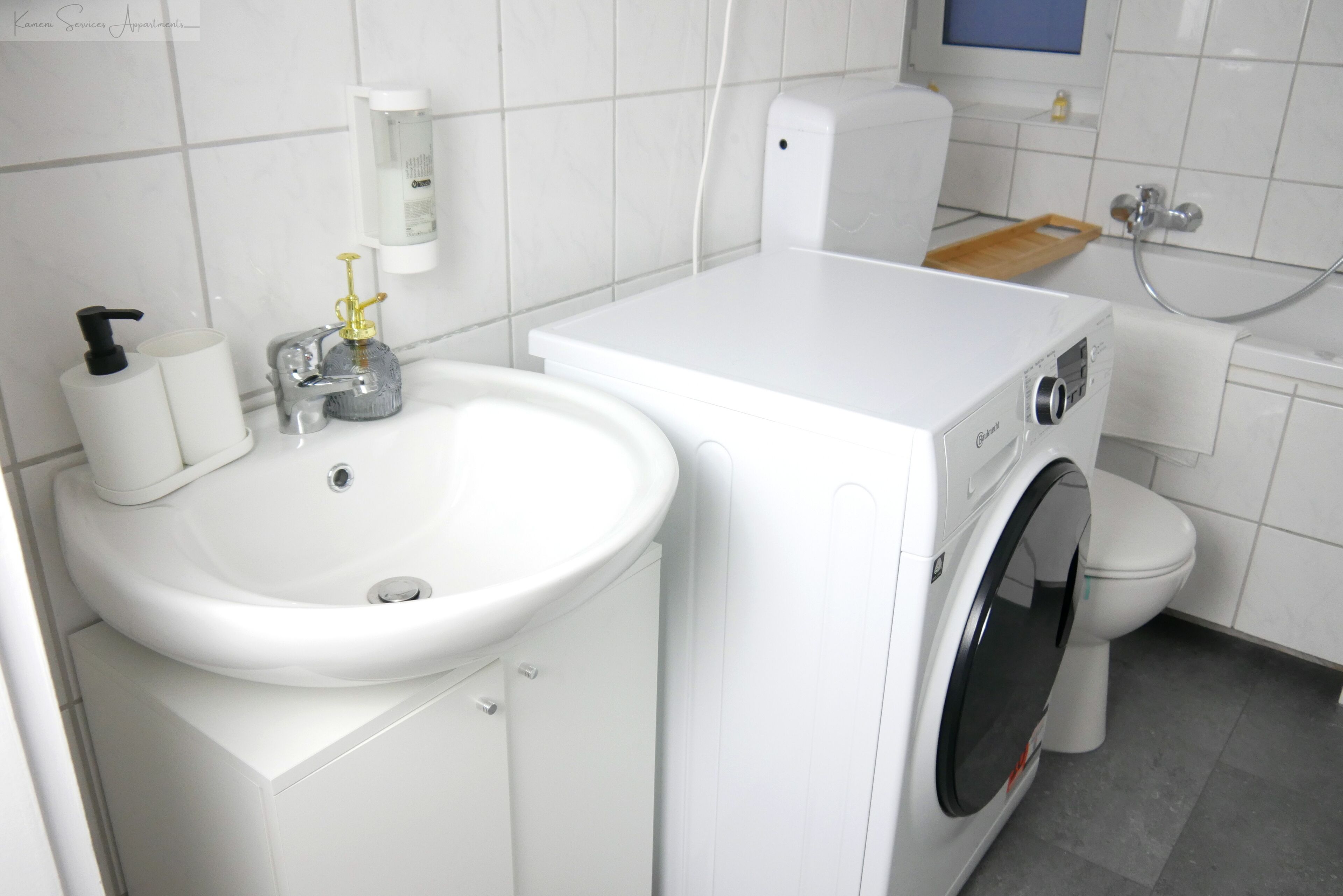 Towels, soap, toilet paper