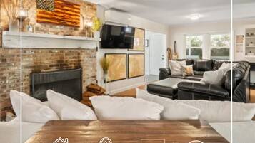 Smart TV, chimenea