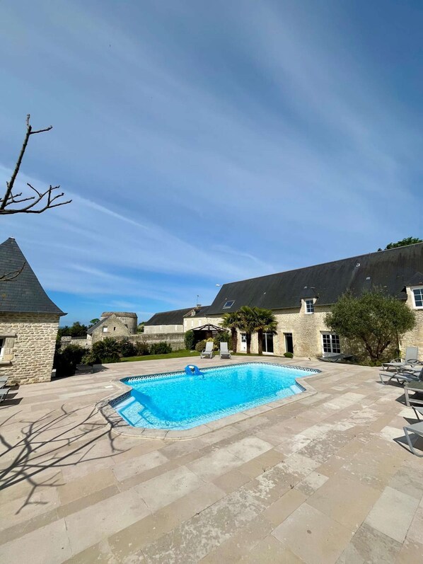 A heated pool