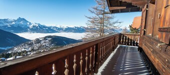 The chalet, which has just been renovated in 2024, is located 200m from the ski slope linking the Vi