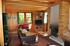 Fernseher, Kamin