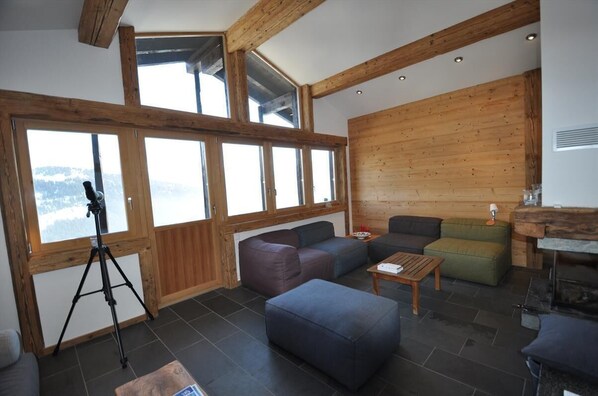 Fernseher, Kamin