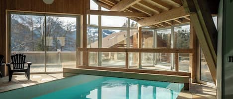 Indoor pool, a heated pool