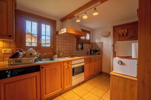 Microwave, oven, stovetop, dishwasher