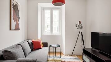 City Apartment, 2 Bedrooms, Non Smoking | Living area | 43-inch Smart TV with cable channels