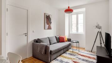 City Apartment, 2 Bedrooms, Non Smoking | Living area | 43-inch Smart TV with cable channels