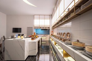 Dagelijks ontbijtbuffet (CNY 38 per persoon)