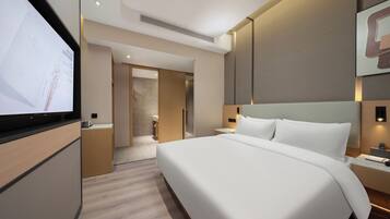 Classic Twin Room | Gebar bulu kapas, meja, ruang kerja komputer riba