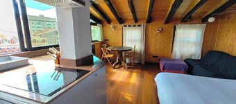 Penthouse-loft with natural light and sun all day overlooking the city center.