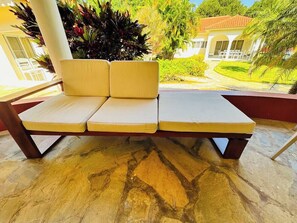 Terrace/patio - High ceilings |AC|Pool|New on Airbnb|Kitchen|BBQ (Sosúa)