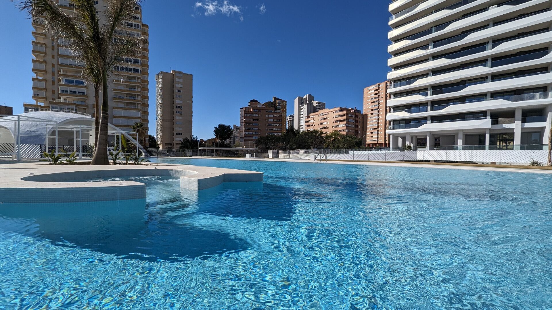 A heated pool
