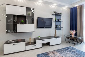 Comfort Apartment, Courtyard View | Living area - Modern apartments  near Dana Mall (Minsk)