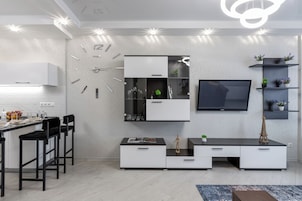 Comfort Apartment, Courtyard View | Living area | 40-inch LCD TV with cable channels