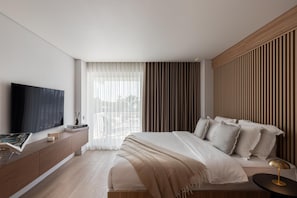 1 bedroom, iron/ironing board, free WiFi, bed sheets - 1-Bedroom Condo with Sea View & Pool (Voula)