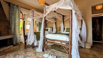 Chambre Deluxe avec lits jumeaux, balcon, vue montagne | Bureau, Wi-Fi gratuit