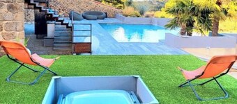 Maison de Luxe, piscine sel de magnésium, sauna , salle de sport . 5 personnes