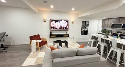 Coziest & Modern Basement Retreat East of Calgary