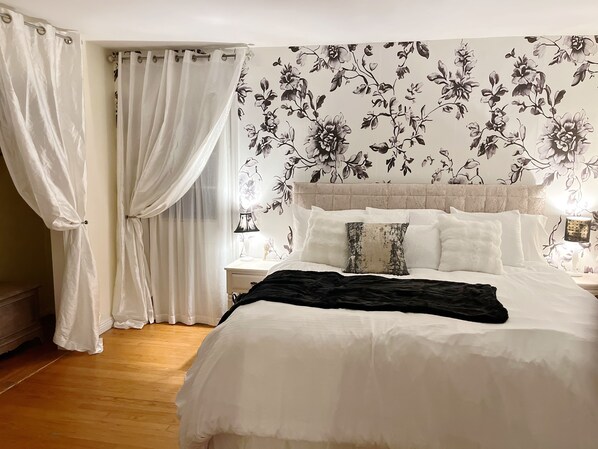 2 chambres, fer et planche à repasser, accès au Wi-Fi (inclus)