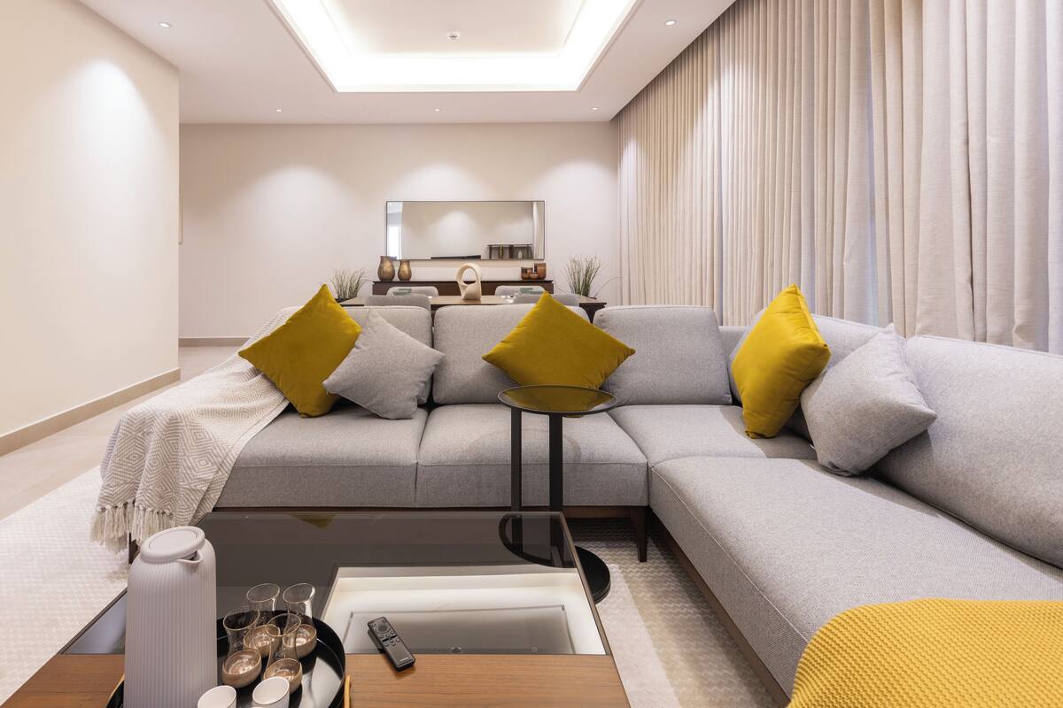 Apartment, 3 Bedrooms | Living area