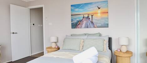 3 soverom, strykejern/-brett, reiseseng for barn og wi-fi