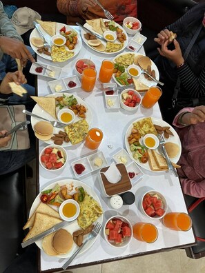 Daily continental breakfast for a fee