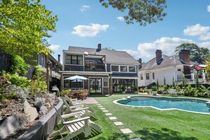 Piscine extérieure, piscine chauffée