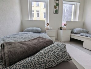 2 habitaciones, wifi gratis y ropa de cama