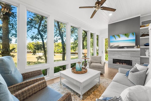 Ferienhaus, Mehrere Betten (Pineapple & Palms) | Wohnbereich