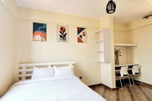 1 chambre, fer et planche à repasser, Wi-Fi, draps fournis