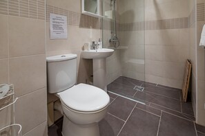 House | Bathroom | Shower, hair dryer, towels - The Barn at Brambles Farm (Leek)