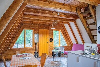 3 A-shaped cottages in a beautiful forest 1 hr drive from Warsaw