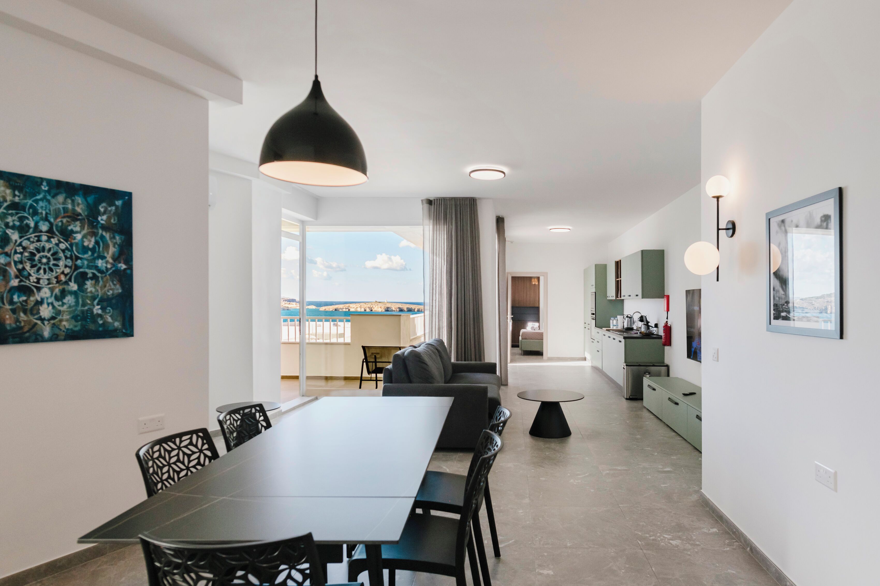 Two Bedroom Penthouse with Terrace, Sea View and Hydro-Massage Bath | Area soggiorno