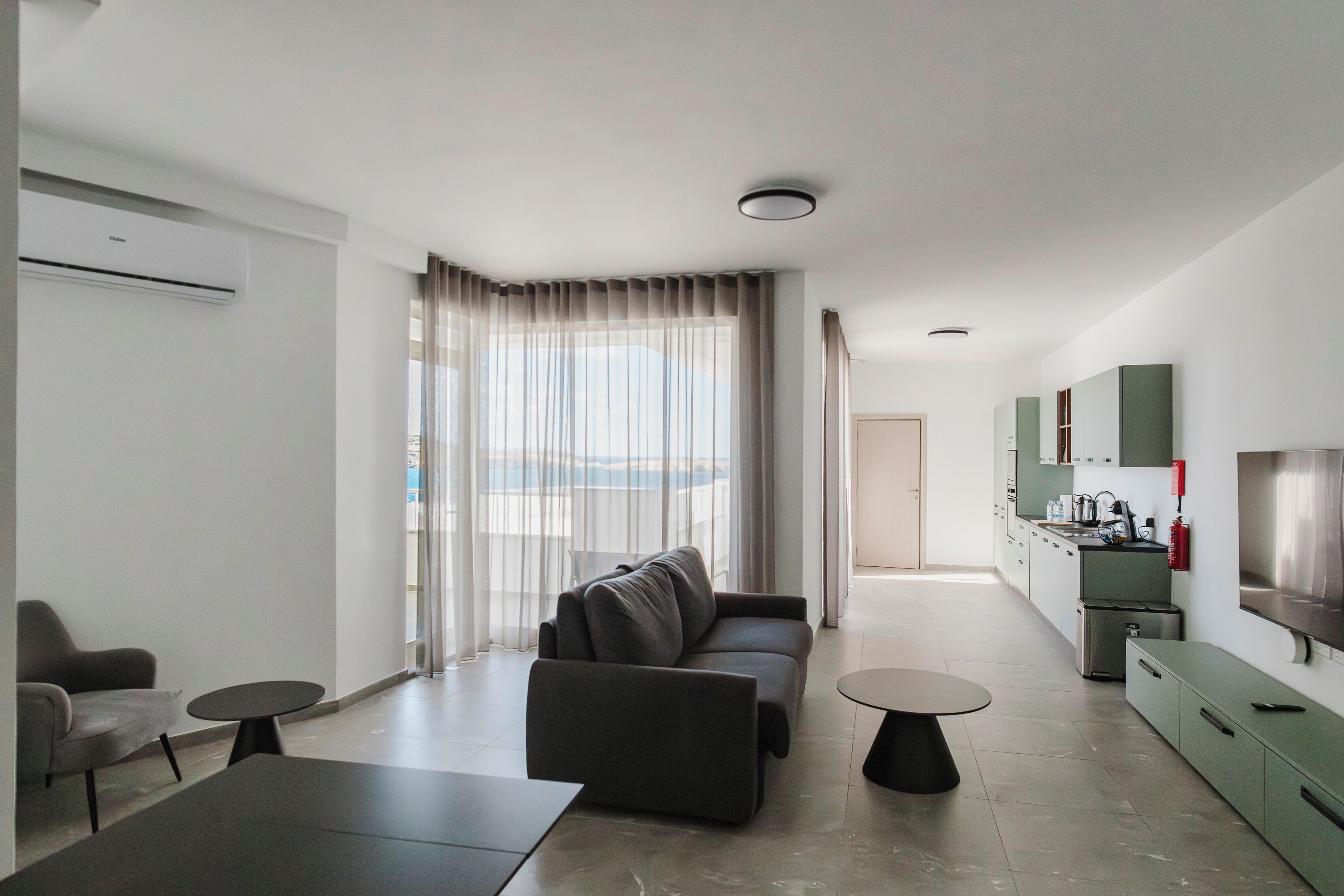 Two Bedroom Penthouse with Terrace, Sea View and Hydro-Massage Bath | Área de sala de estar