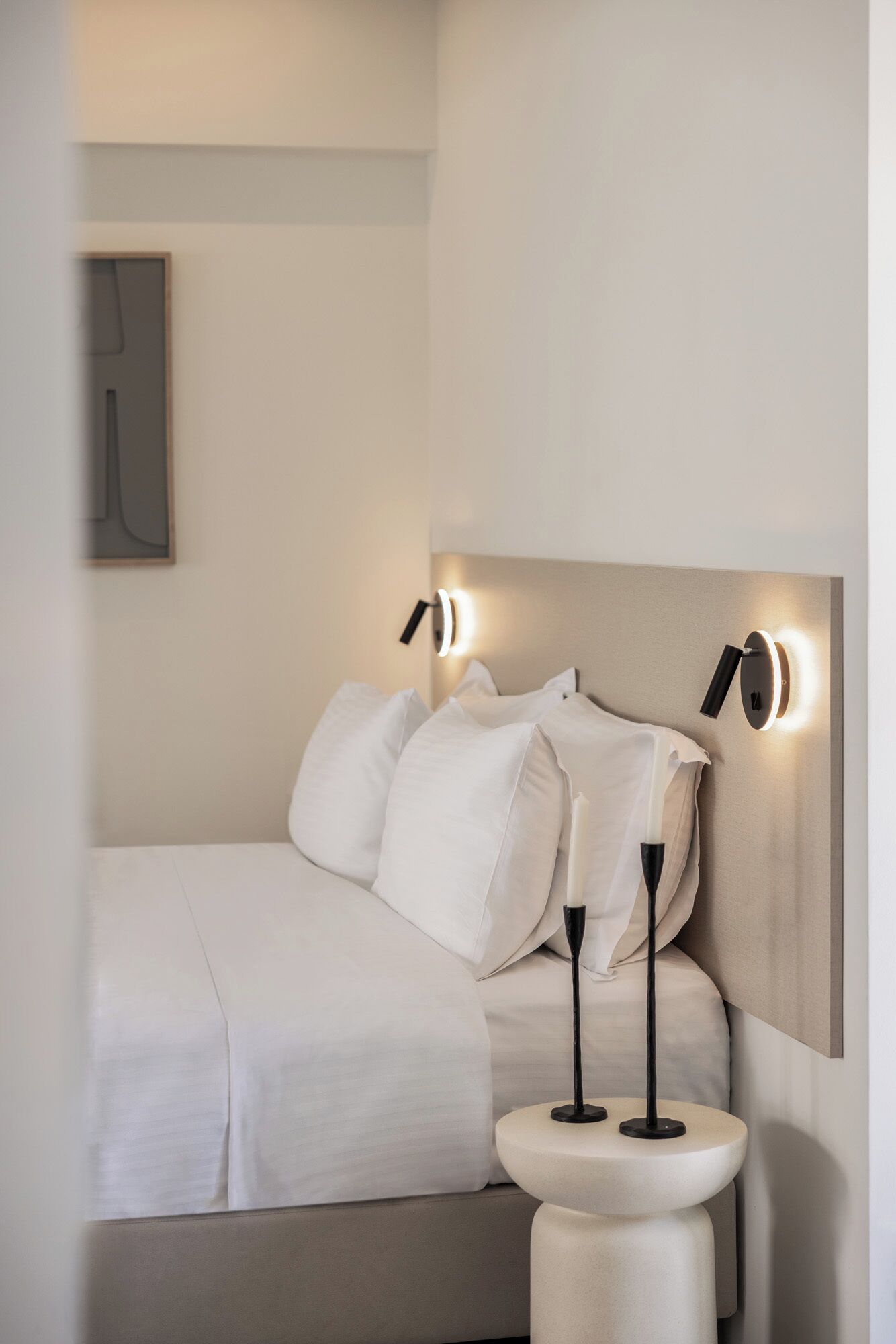 Egyptian cotton sheets, premium bedding, down duvets, memory-foam beds