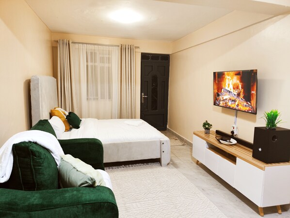 1 soveværelse, strygejern/strygebræt, Wi-Fi, sengetøj