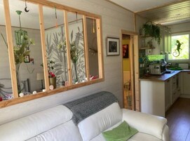 Apartamento luxo, vista para o jardim | Área de estar