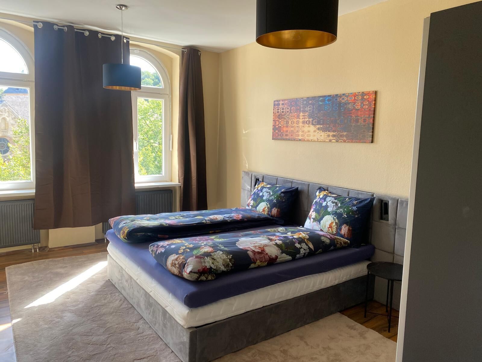 Comfort-Apartment, Stadtblick | Wohnbereich | Flachbildfernseher