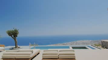 Villa, 2 chambres, piscine privée, vue sur la mer | Piscine privée