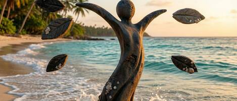 Private beach nearby